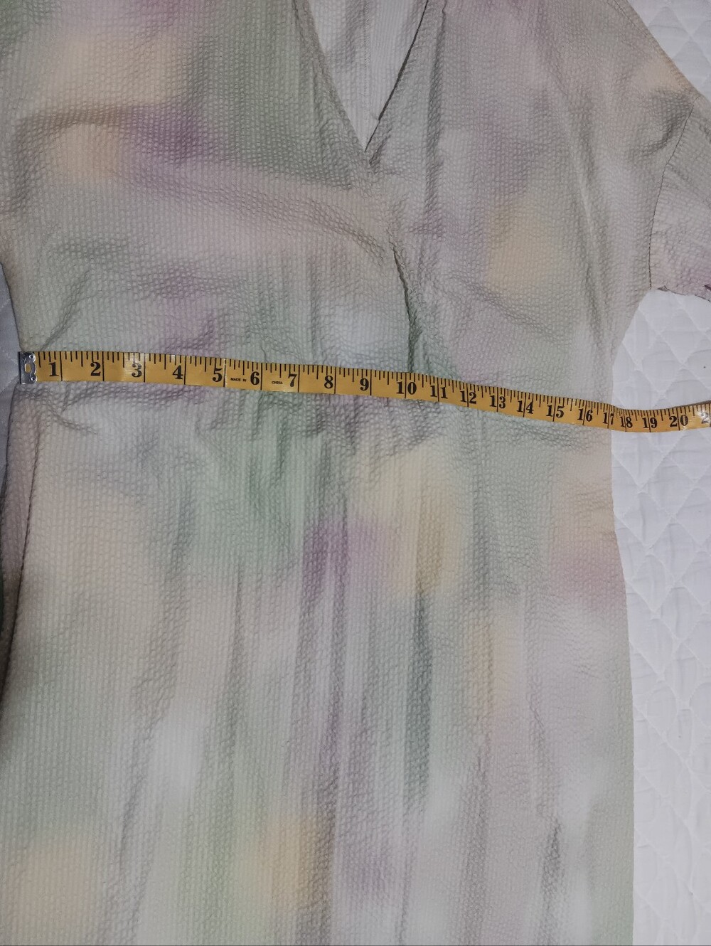 JUST Female Pastel Tie-Waist Midi Dress - Multi Pastel Colors Size M - Picture 11 of 16